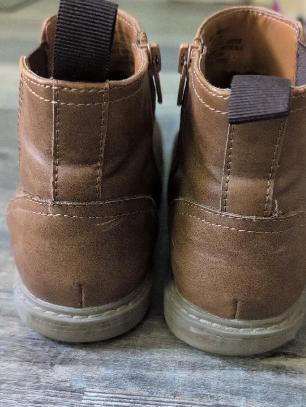 Big Kid Ankle Boots Brown